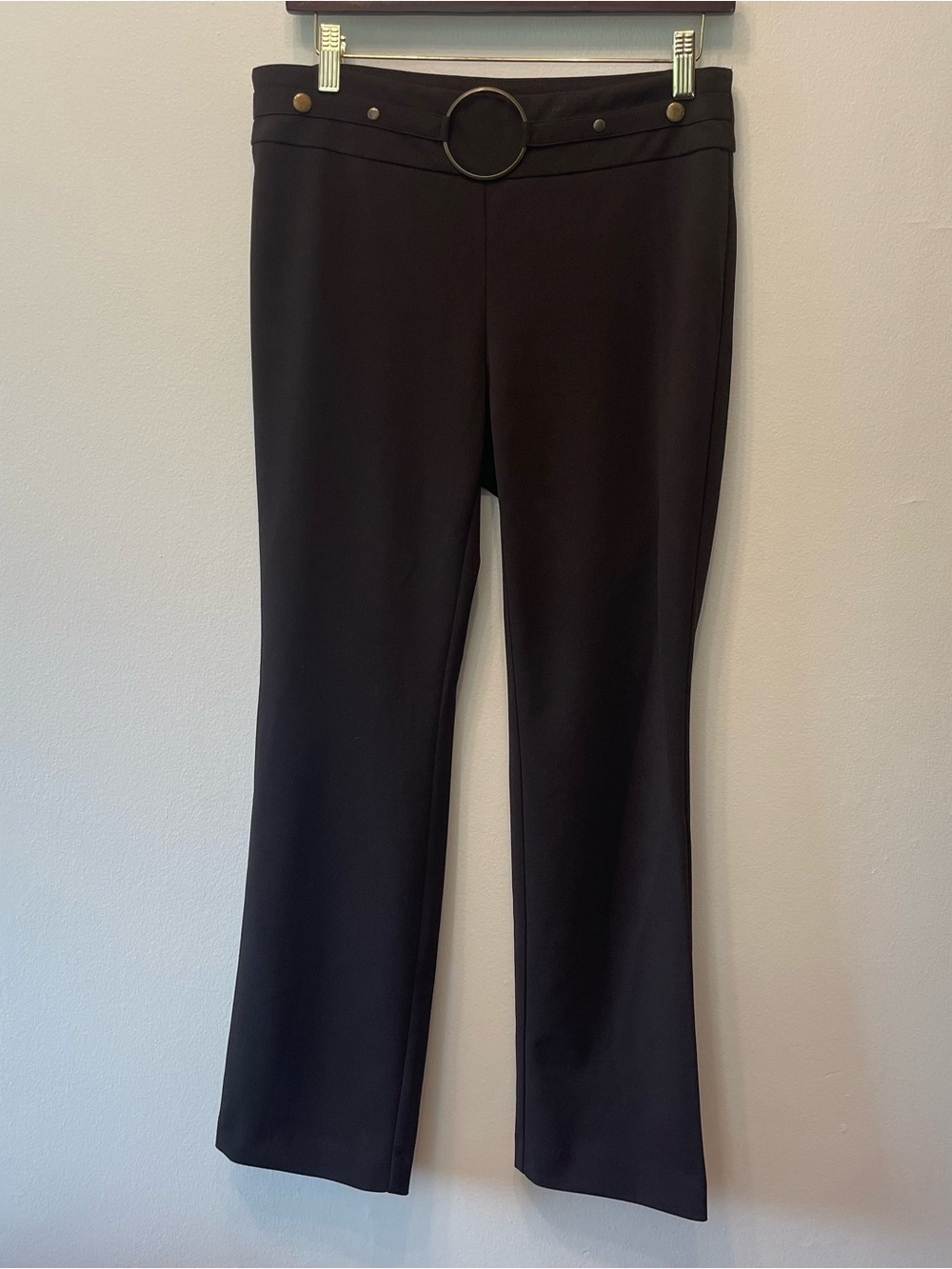 Y2K Low-Mid Rise Brown Straight Leg 70s Inspired Pants size Medium Petite